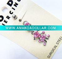stainless steel body piercing, navel ring