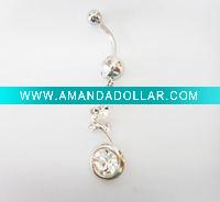 stainless steel body piercing, navel ring