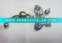 stainless steel body piercing, navel ring