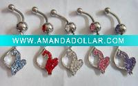 Wholesale stainless steel body piercing, navel earring