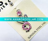 Wholesale stainless steel body piercing, navel ring