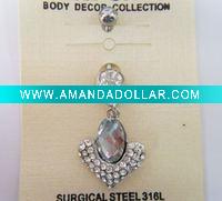 Wholesale stainless steel navel ring