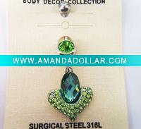 Wholesale stainless steel body piercing, navel ring