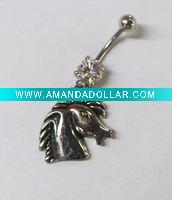 Wholesale stainless steel body piercing, navel ring