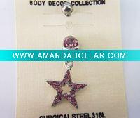 Wholesale stainless steel body piercing, navel ring
