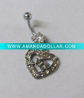Wholesale stainless steel body piercing, navel ring
