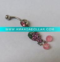 Wholesale stainless steel body piercing, navel earring