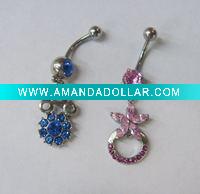 Wholesale stainless steel body piercing, navel ring