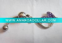 Wholesale stainless steel body piercing, navel ring