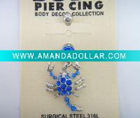 Wholesale stainless steel body piercing, navel ring