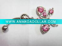 Wholesale stainless steel body piercing, navel ring