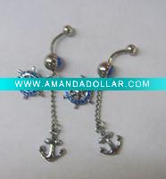 Wholesale stainless steel body piercing, navel ring