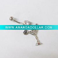 Wholesale stainless steel body piercing, navel ring