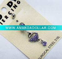 Wholesale stainless steel body piercing, navel ring