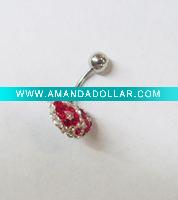 Wholesale stainless steel body piercing, navel earring