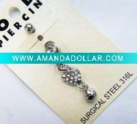 Wholesale stainless steel body piercing, navel ring