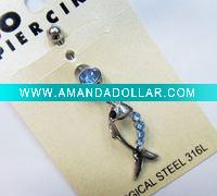Wholesale stainless steel body piercing, navel ring