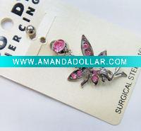 Wholesale stainless steel body piercing, navel ring