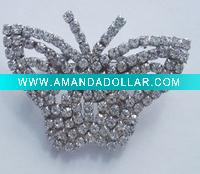 Wholesale fashion alloy butterfly brooches, rinestone brooch, costume jewelry