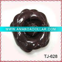 pvc rose brooch
