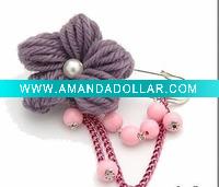 handmade wool corsage
