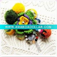 handmade wool corsage