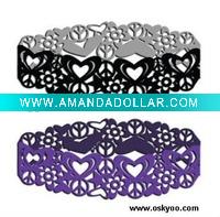 Wholesale 2011 hot selling fashionable hollow silicone bracelet