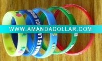 Wholesale silicone bracelet Embossed silicone bracelet color