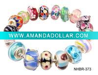 Wholesale pandore bracelets with glass beads