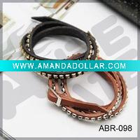 Wholesale Fashion leather bracelet with stud