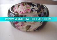 Wholesale 2011 fashion floral resin bangle