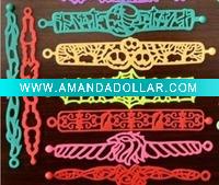 Wholesale 2011 hot sale hollow silicone bracelet