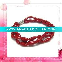 Wholesale red coral bracelet