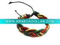 Wholesale 3 color of handmade 2011 fashion leather bracelet