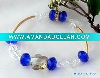 Wholesale Crystal glass bracelet factory supply OEM