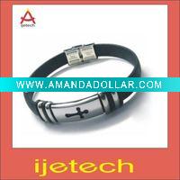 Wholesale Promotion Silicone Metal Bracelet