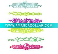 Wholesale fashion kids silicone hollow bracelet