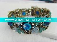 Wholesale metal stretch alloy bracelet