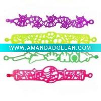 Wholesale Promotional hollow silicone bracelet