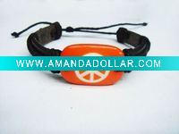 peace of leather bracelet