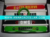 Wholesale silicone bracelet Tape silicone bracelet