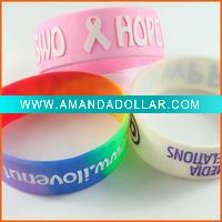 embossed rubber bangle