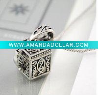 Wholesale Ancient Individuality Chain silver Chain Alloy Open Aviable jewel box Necklace New Stylish