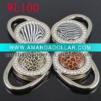 crystal animal skin bag hook WL100