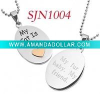 Wholesale The Latest Engravable Oval Tag Stainless Steel Jewelry