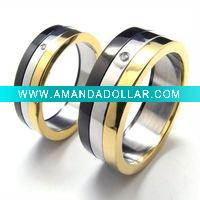 wholesale fashion stainless steel lover ring