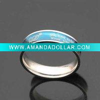 Wholesale 2011 fashion design titanium rings for promotion
