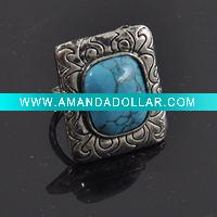 Wholesale wholesale mixed lots fashion rings,adjustable turquoise rings,2011 fashion rings