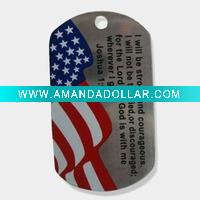 Wholesale Military flag waving tag pendant