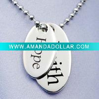 Stainless steel dog tag